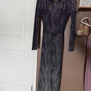 B Darlin Black Bodycon Cocktail Dress with Long Sleeves